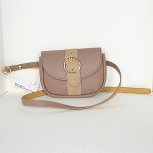 Belted mini bag fannypack BCBG generation brown